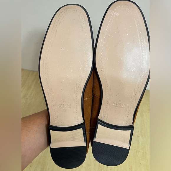 Gucci Men's Jordaan Suede Bit Loafers – Size 46 - Picture 4 of 6